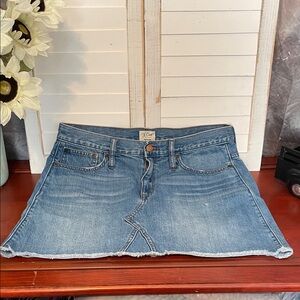 J. Crew Light Blue Denim Mini Skirt